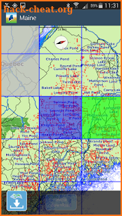 Aqua Map Maine Lakes GPS screenshot