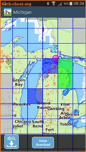 Aqua Map Michigan-Great Lakes screenshot