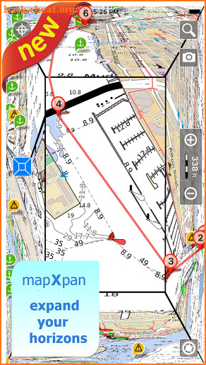 Aqua Map Minnesota Lakes GPS screenshot