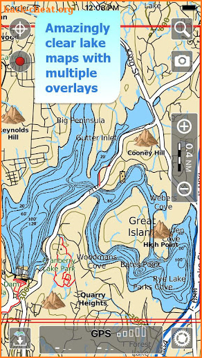 Aqua Map New Jersey Lakes GPS screenshot