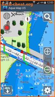Aqua Map USA Marine GPS screenshot