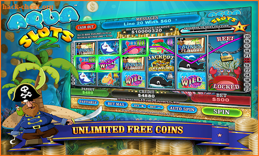 Aqua Slots Jelly Fish Treasure Island 2 PAID screenshot