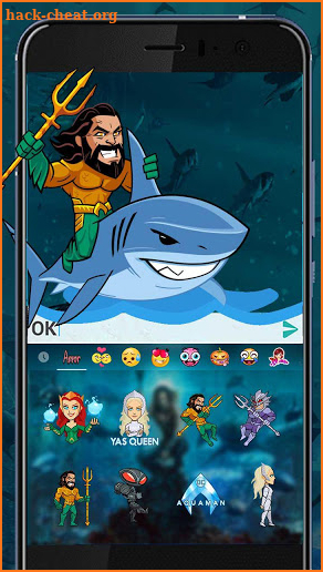 Aquaman Keyboard Theme screenshot
