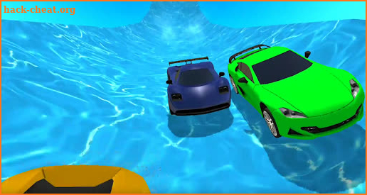 Aquapark Slide Cars Race ; Waterpark Ride screenshot