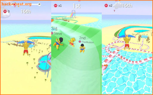Aquapark Slide. io water race screenshot