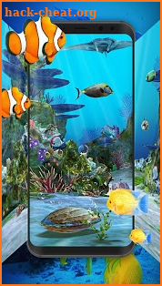 Aquarium Clown Fish Live Wallpaper 2018 screenshot