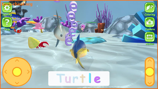 Aquarium Coloring 3D - AR Camera screenshot