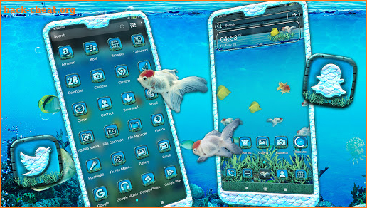 Aquarium Fish Launcher Theme screenshot