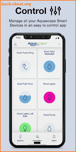 Aquascape Smart Control App screenshot