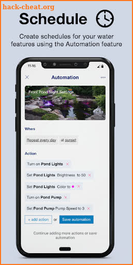 Aquascape Smart Control App screenshot