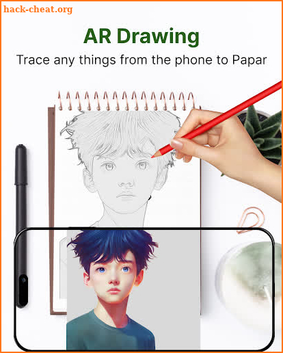 AR drawing sketch and paint screenshot