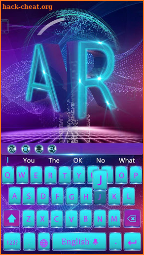 AR smart theme keyboard screenshot