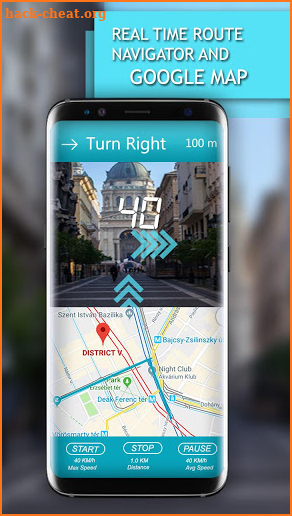 AR Speedometer with Map screenshot