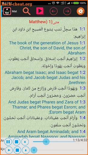 Arabic-English Audio Bible screenshot
