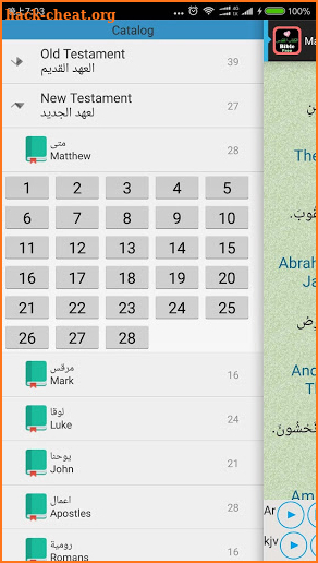 Arabic-English Audio Bible screenshot