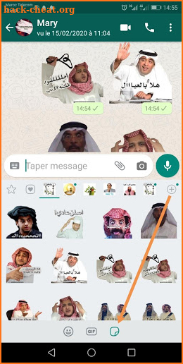 Arabic Stickers - WAStickerApps 2020 screenshot