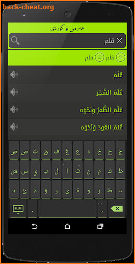 Arabic<>Kurdish (Qallam Dict) screenshot