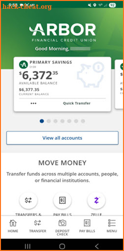 Arbor Financial Mobile Banking screenshot