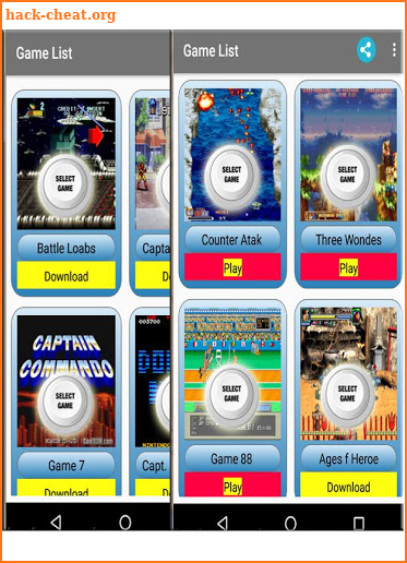 Arcade Games (King of emulator 2) screenshot