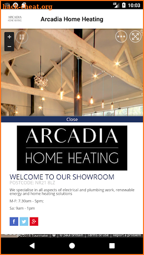 Arcadia Home Heating screenshot