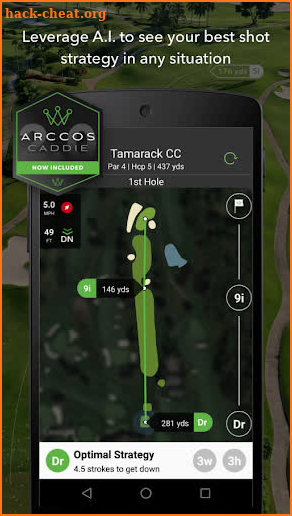 Arccos Caddie AI Golf Platform screenshot