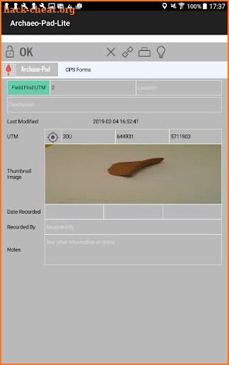 Archaeo-Pad-Lite screenshot