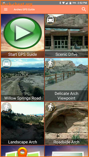 Arches GPS Guide screenshot