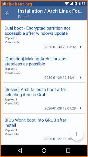 Archlinux Forums screenshot