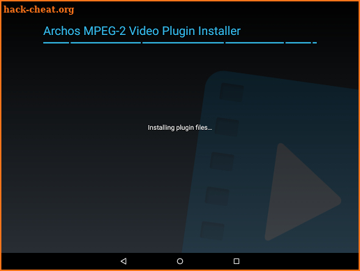 Archos MPEG-2 Video Plugin screenshot