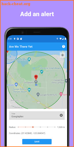 Are We There Yet - get alerts when you arrive screenshot