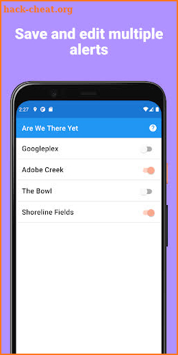 Are We There Yet - get alerts when you arrive screenshot