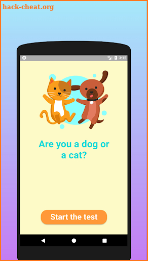 Are you a dog or a cat? Test screenshot