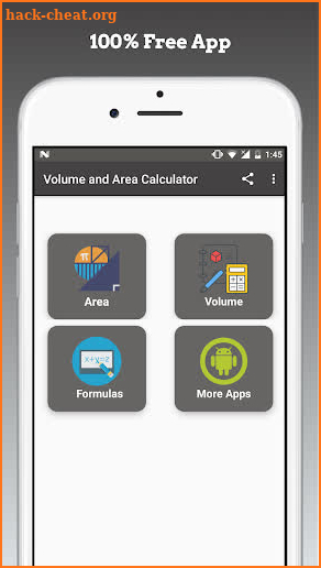 Area and Volume Calculator screenshot