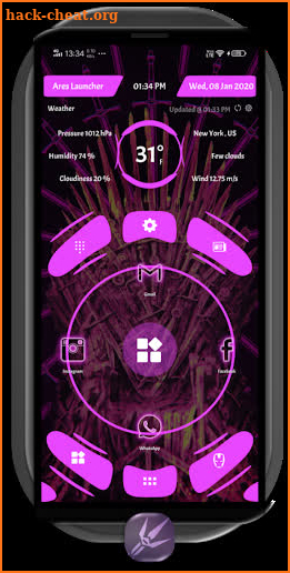 Ares Launcher Prime,Themes Wallpaper App locker screenshot