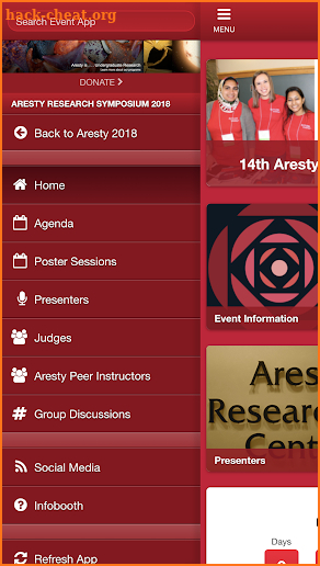 Aresty 2018 screenshot
