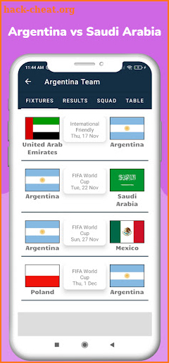 Argentina vs Mexico LiveMatch screenshot