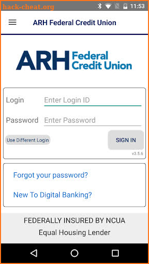 ARH Federal Credit Union screenshot