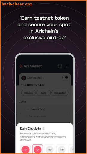 Ari Wallet screenshot