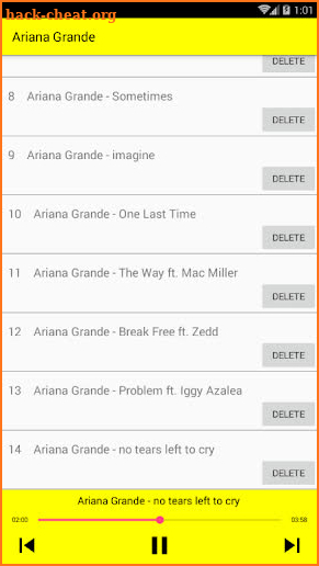 Ariana Grande 2019 Songs screenshot