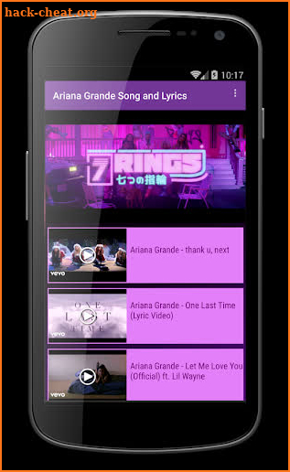 Ariana Grande 7 Rings Lyrics and Songs All Album screenshot