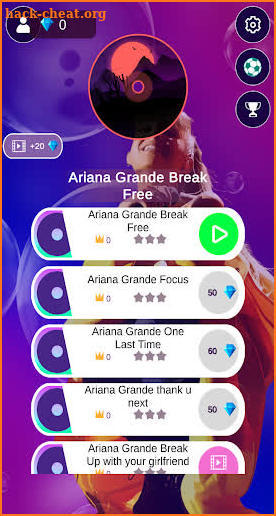 Ariana Grande Hop Tiles: EDM Piano screenshot