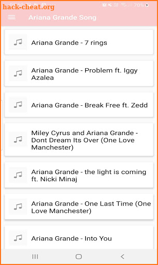 Ariana Grande Song Offline Without Internet Wifi screenshot