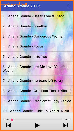 Ariana Grande Songs 2019 screenshot