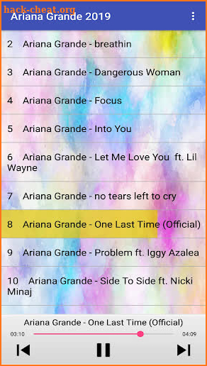 Ariana Grande Songs 2019 screenshot