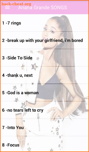 Ariana Grande Songs Offline ( 50 Songs ) screenshot