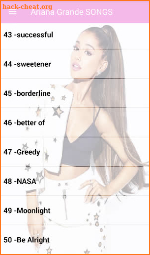 Ariana Grande Songs Offline ( 50 Songs ) screenshot