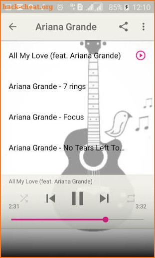 ariana grande songs without internet screenshot