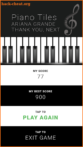 Ariana Grande thank u next - Piano Tap Free screenshot