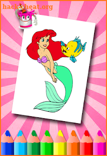 Ariel Coloring Pages screenshot