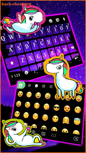 Aries Galaxy Keyboard Theme screenshot